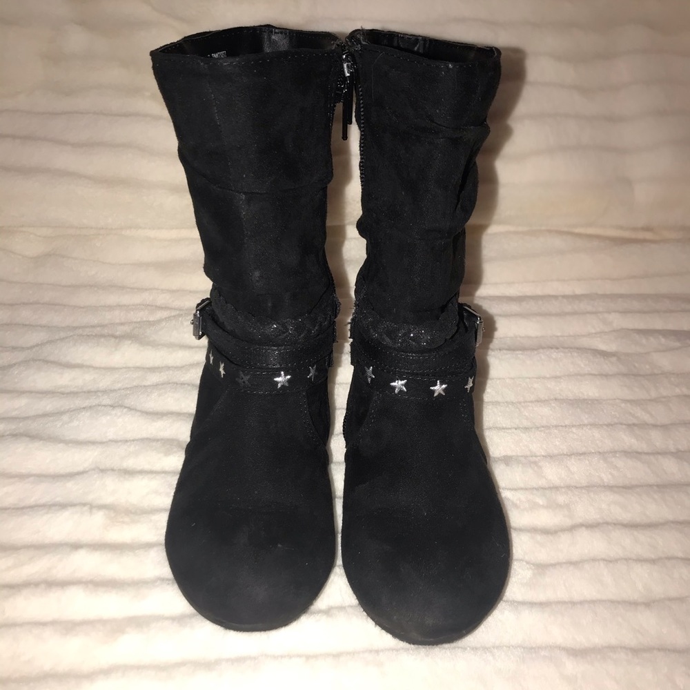 Girls size 10 Toddler black boots
